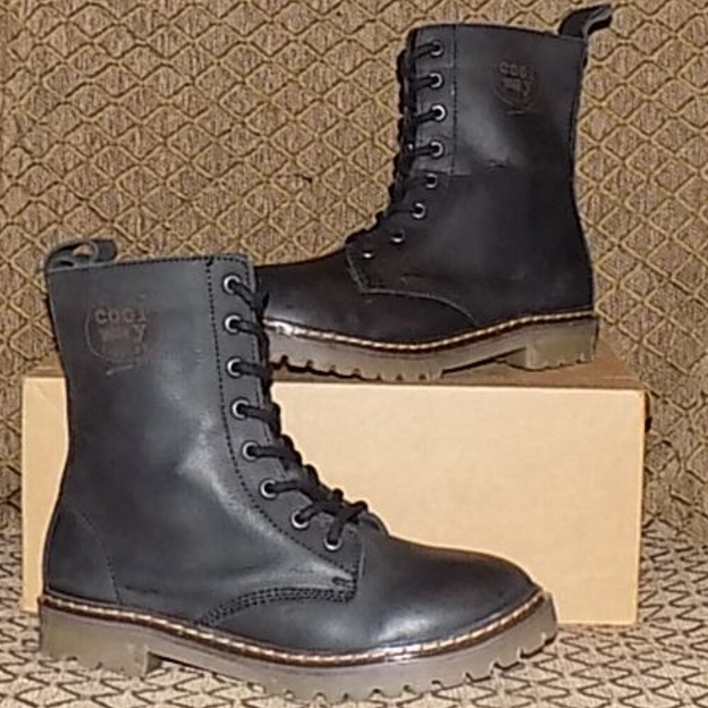 NWOT Coolway leather combat / work boots made in Spain EU36